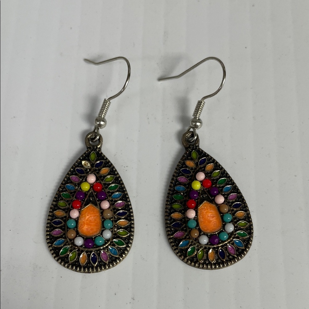 Colorful Teardrop Earrings